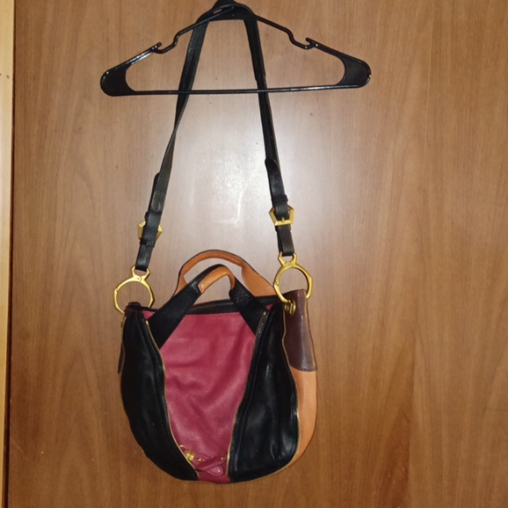 Oryany Lian Leather Pebbled Multi Color Bag